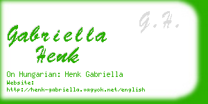 gabriella henk business card